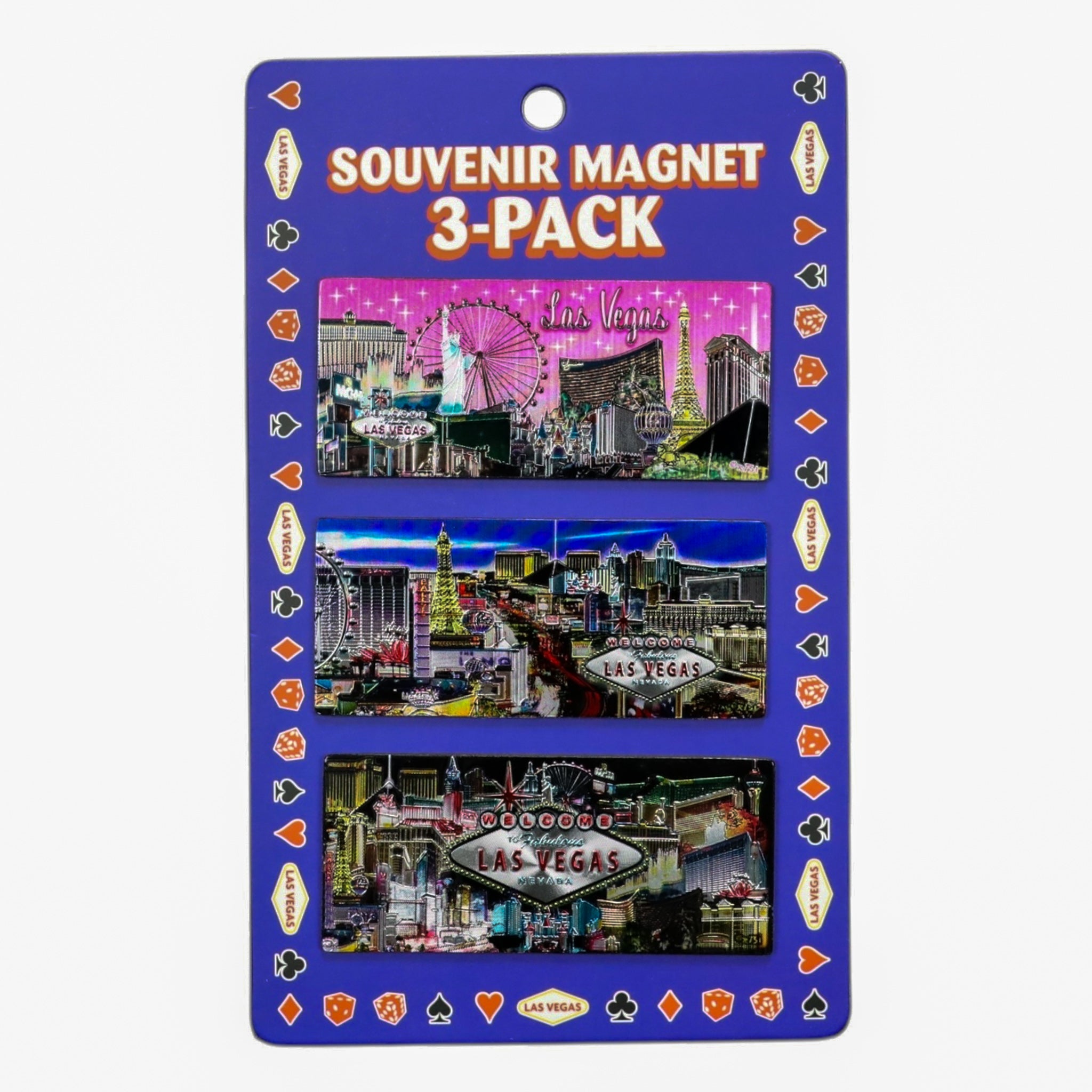 Las Vegas 3-Pack Photo Magnet Set – Stunning Cityscape Souvenirs