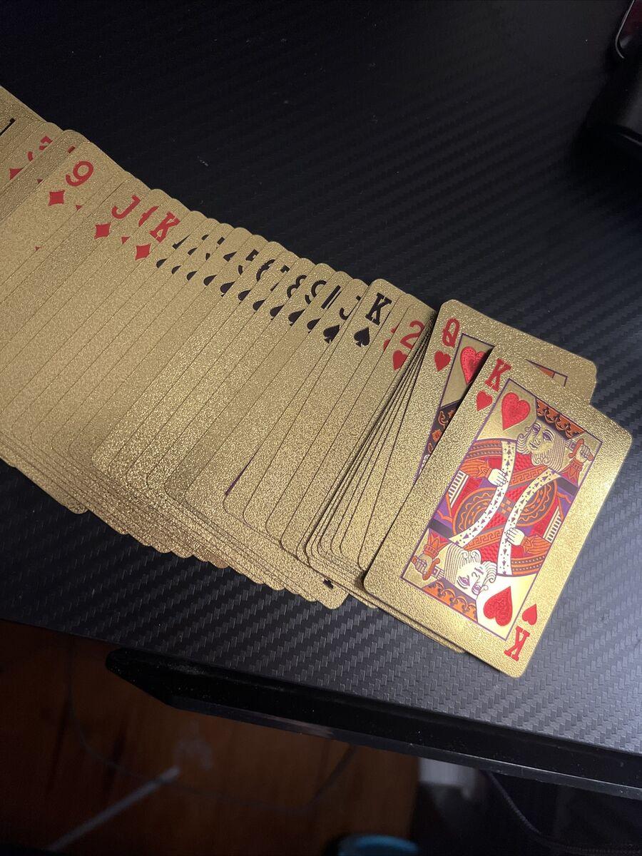Las Vegas Blk Gold High Roller Plastic Playing Card Deck